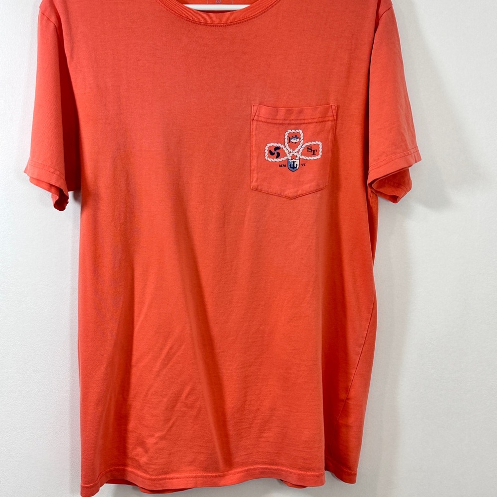 Southern Tide Orange Short Sleeve Tee Classic Crew